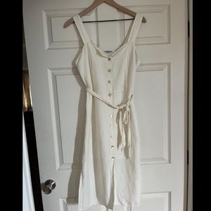 Rails button up white dress. Size medium